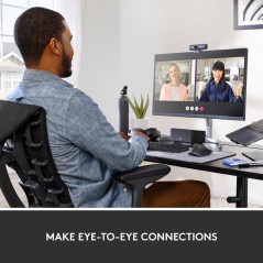 Logitech BRIO 500 1920x1080 Wired Webcam - Superior Clarity & Smart Features for Video Calls